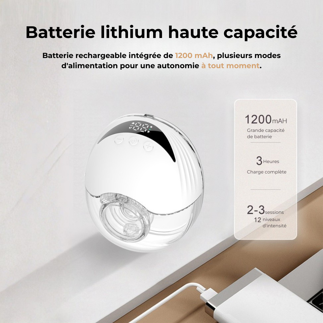 MomaFlow™ - Le Tire-Lait Invisible & Mains-Libres