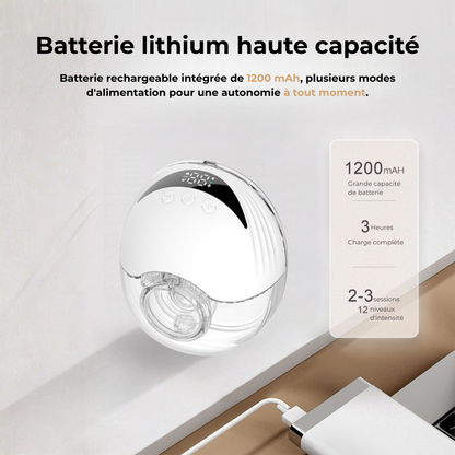 MomaFlow™ - Le Tire-Lait Invisible & Mains-Libres