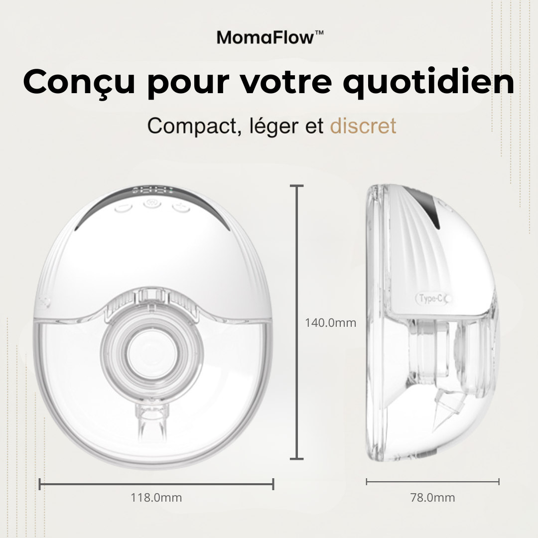 MomaFlow™ - Le Tire-Lait Invisible & Mains-Libres